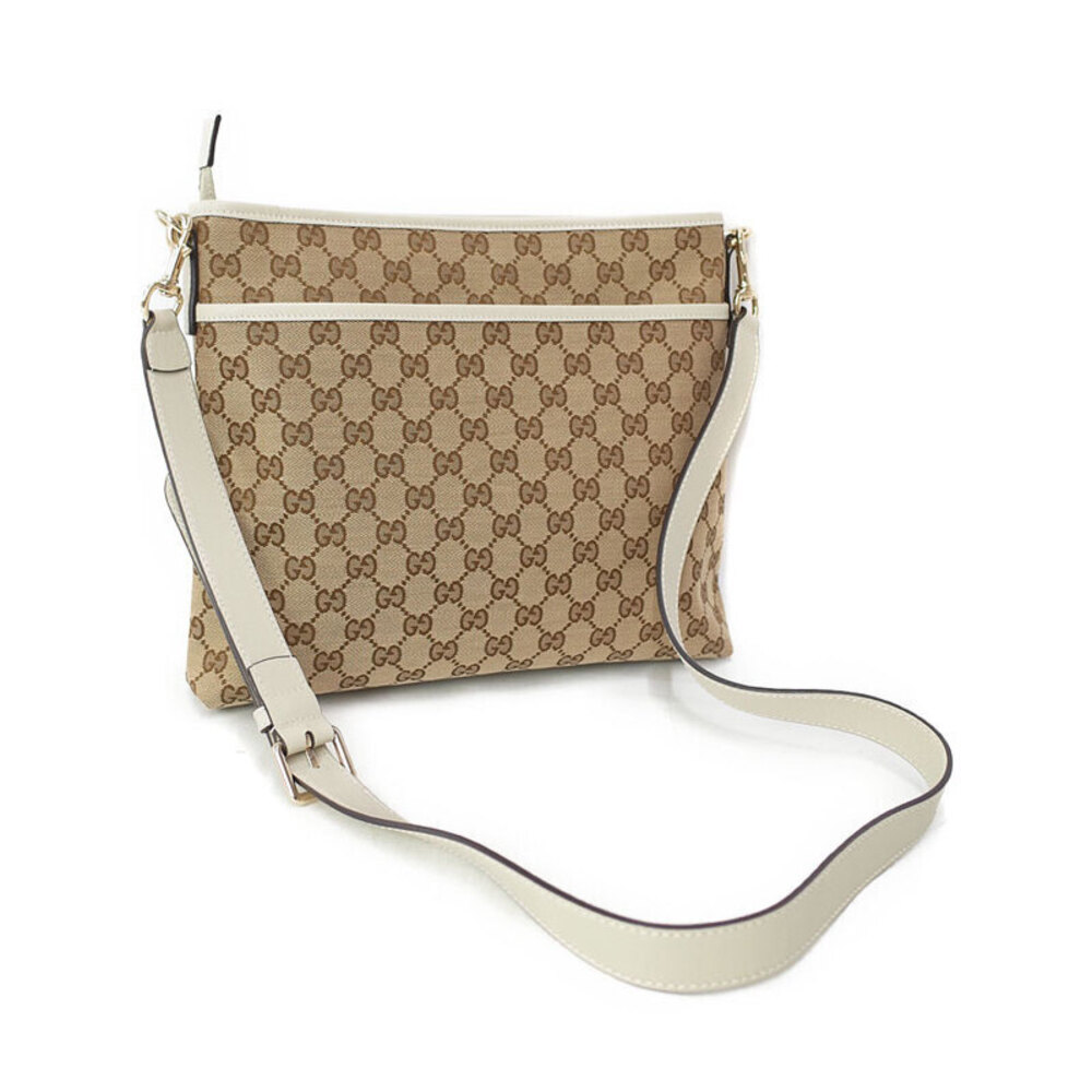 Gucci Brown crossbody canvas beige ebony bag GG
